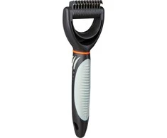 TRIXIE Fur detangler, Grėblys susivėlusiam kailiui, plastm.-metal., 6x18 cm