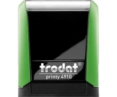 Trodat Antspaudas 4910 Žalias - Juodas Padėklas 26x9mm