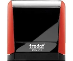 Trodat STAMP TRODAT 4913 RAUDONA - JUODOS PAGALVĖS 58X22MM