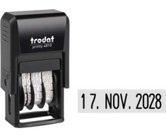 Trodat Stempel Trodat trodat Datumstempel Printy DE schw + Kissen schw 4810