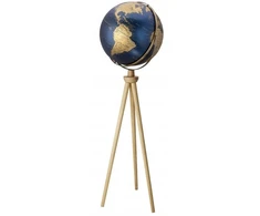 Troika Globus Sputnik, na stojaku, śr. 43 cm, aukštis 1,40 m, mėlyna-auksinė (TRG4332-DBGO/AB)