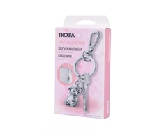 Troika Raktų pakabukas Tiny Monster, metalinis, sidabrinis (TRKR26-50/CH)