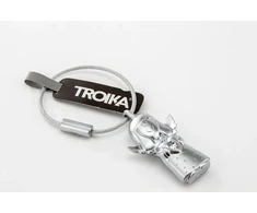 Troika Pakabutis Valerie, anioł Swarovski, metal, sidabrinė (TRKYC35/MA)