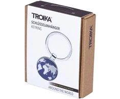Troika Raktų pakabukas Around The World, emaliuotas metalas, mėlynai sidabrinis (TRKR7-52/CH)