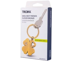 Troika Raktų pakabukas Girls Best Friends su Swarovski krištolu, auksinis (TRKR9-30/AB)