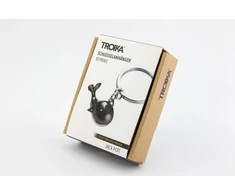 Troika Raktų pakabukas Jack Pott, emaliuotas metalas, juodai sidabrinis (TRKR18-17/GM)