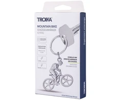 Troika Raktų pakabukas Kalnų dviratis, metalinis, sidabrinis (TRKR25-09/MA)