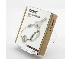 Troika Raktų pakabukas Kick, metalinis, sidabrinis (TRKYC50/MA)