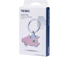 Troika Raktų pakabukas Lucky Pig, emaliuotas metalas, rožinis (TRKR26-04/CH)