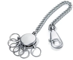Troika Raktų pakabukas Patent Chain, su grandinėle, 6 raktams, matinis (TRKR10-60/MA)
