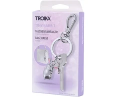 Troika Raktų pakabukas Tiny Rabbit, metalas, sidabrinis (TRKR26-52/CH)