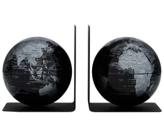 Troika Rutulių rinkinys Bookglobe, skersmuo 13 cm, 2 vnt., juodai sidabrinis (TRG1303-BKSI/BK)