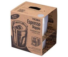 Troika TROIKA Termo puodelis ESPRESSO DOPPIO sidabrinė