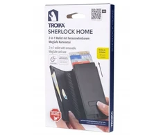 Laikiklis Troika TROIKA 2-in-1 Wallet SHERLOCK HOME CARBON