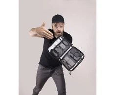 TROIKA kabelių dėklas TROIKA Juodas TECH POUCH 2