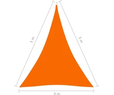 Uždanga nuo saulės, oranžinė, 4x4x5m, oksfordo audinys