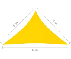 Uždanga nuo saulės, geltona, 5x5x6m, oksfordo audinys