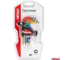 Trumpi TORX raktai, 9 vnt., S2 AMIO-04300