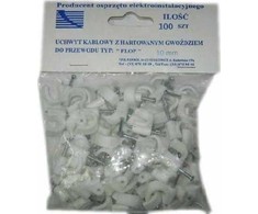 Oem Kabelių laikiklis Universalus 100 10mm Baltas