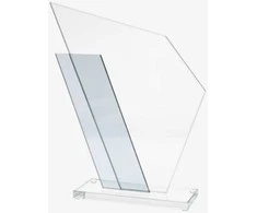Tryumf Triumph Glass trofėjus su klijuotu pagrindu GS615-24/FP
