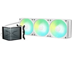 TRYX PANORAMA SE ARGB 360 All-in-One Liquid Cooler, 3D-AMOLED Ekranas – 360mm, baltos spalvos