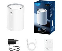 Maršrutizatorius Cudy M3600 dviejų dažnių (2,4 GHz / 5 GHz) „Wi-Fi 7“ (802.11be) „Baltas 3“ vidinis