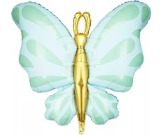 Tuban PartyDeco Balon fol.Motyl 69x69cm mėtų spalvos 64669
