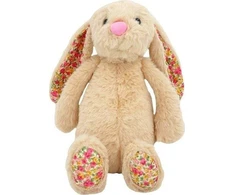 Tulilo Maskotka Pliušinis zuikutis meškiukas smėlio spalvos 25 cm