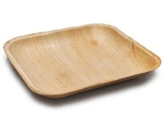 Mood Food Mood_Food Kvadratinės palmių lapų lėkštės, 15×15 cm, 6 vnt.