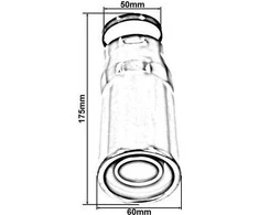 TurboWorks 60mm duslintuvo antgalio įėjimas 50mm VW BorA