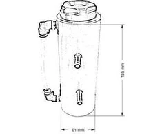 TurboWorks Alyvos sugavimo rezervuaras 0.3L 9mm TurboWorks Sidabras