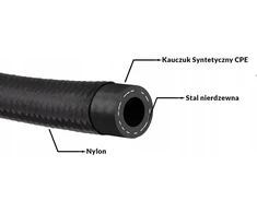 TurboWorks AN10 14mm CPE nailono pintas kabelis