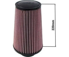 TurboWorks filtras, storas TURBOWORKS aukštis: 220 mm OTW: 80–89 mm violetinė