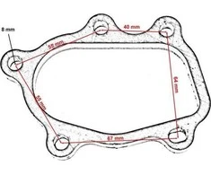 TurboWorks Flanšinis lietvamzdis GT25 GT28 SR20DET GT2871 GT2860RS