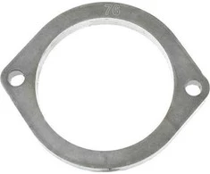 TurboWorks Lanksčioji 76mm 2 sraigtinė išmetimo jungtis