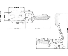 TurboWorks Hidraulinis stabdys TurboWorks B01 violetinė