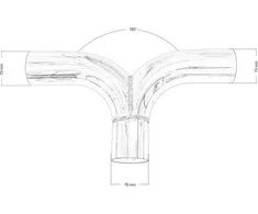 TurboWorks išmetimo triratis 180st 70/76mm 304SS