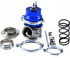 „TurboWorks“ išorinis išmetimo vožtuvas „TurboWorks“ 50 mm 1,6 baro „V-Band“ mėlynas