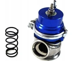 „TurboWorks“ išorinis išmetimo vožtuvas „TurboWorks“ 50 mm 1,6 baro „V-Band“ mėlynas