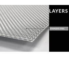 TurboWorks nerūdijančio plieno šilumos skydas 0,1 mm 500x1000 mm