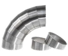 Turboworks Pjūvio formos alkūnė 76 mm, storis 1,5 mm