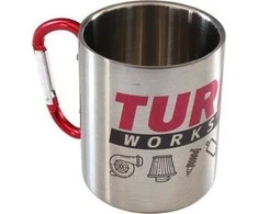 TurboWorks Metalų puodelis 300ml sidabro TurboWorks