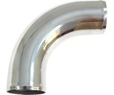 TurboWorks Aliuminio vamzdis 90st 76mm 30cm