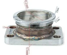 TurboWorks turbo T3 flanšas 2,5 "V-Band SS