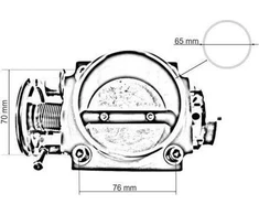 TurboWorks universalus 65 mm droselis