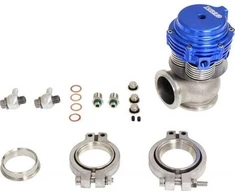 TurboWorks Wastegate išorinis TurboWorks 38 mm vandeniu aušinamas 2,5 baro V-Band Mėlyna