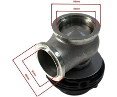 TurboWorks Wastegate zewnętrzny TurboWorks 38mm 1,0 Bar V-Band Juodas