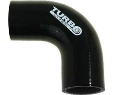TurboWorks_B Kolanko 90st TurboWorks Juodas 63mm