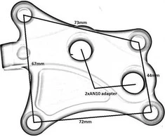 TurboWorks_D alyvos aušintuvo adapteris Nissan 200sx CA18DET TurboWorks