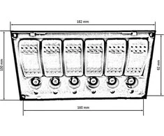 Turboworks_F 12 / 24V IP68 (ON) -OFFx1, ON-OFFx5, 3B 5A, 2B 10A, 1B 15A jungikliai